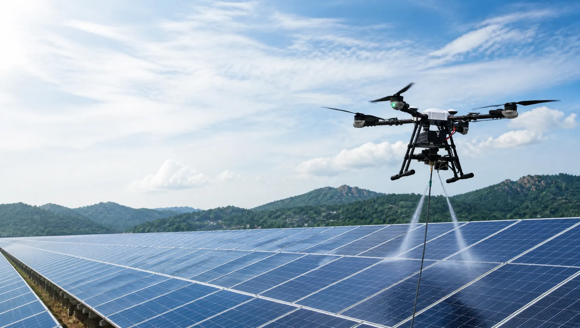 SMART SOLAR PANEL
CLEANING DRONES